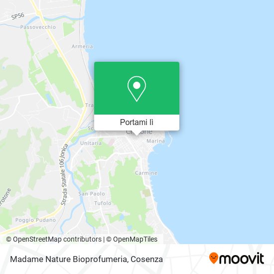 Mappa Madame Nature Bioprofumeria