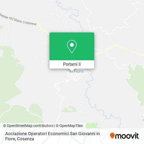Mappa Aociazione Operatori Economici San Giovanni in Fiore