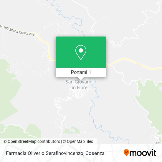 Mappa Farmacia Oliverio Serafinovincenzo