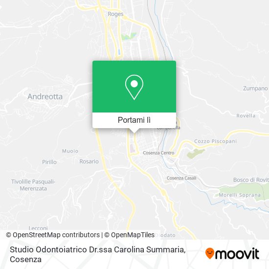 Mappa Studio Odontoiatrico Dr.ssa Carolina Summaria