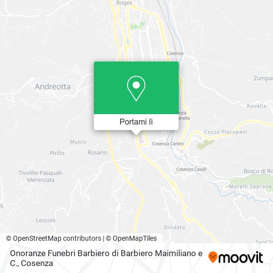 Mappa Onoranze Funebri Barbiero di Barbiero Maimiliano e C.