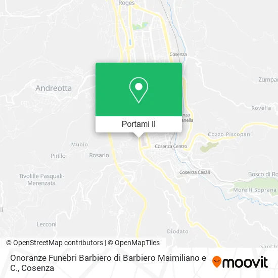 Mappa Onoranze Funebri Barbiero di Barbiero Maimiliano e C.