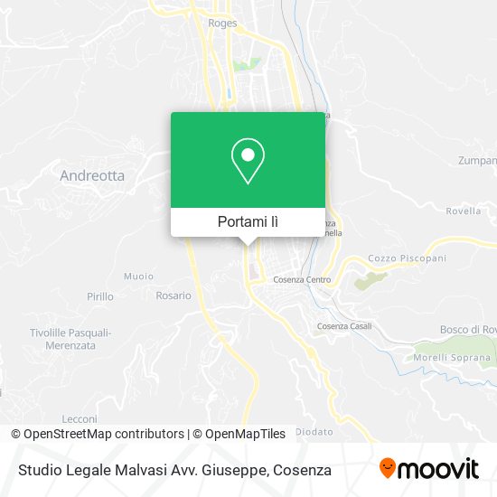 Mappa Studio Legale Malvasi Avv. Giuseppe