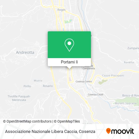 Mappa Associazione Nazionale Libera Caccia