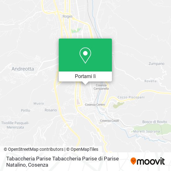 Mappa Tabaccheria Parise Tabaccheria Parise di Parise Natalino