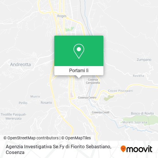 Mappa Agenzia Investigativa Se.Fy di Fiorito Sebastiano