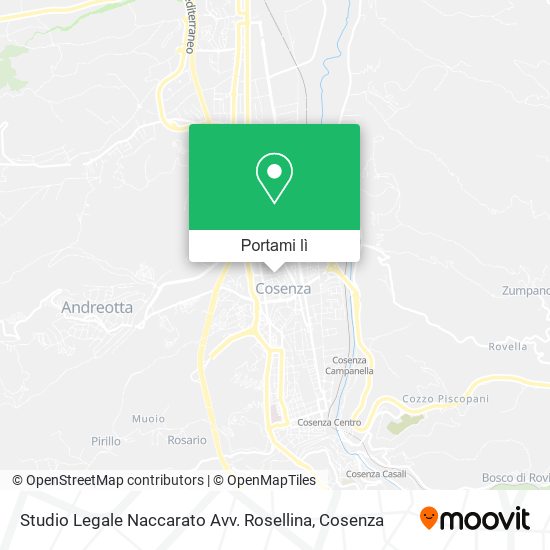 Mappa Studio Legale Naccarato Avv. Rosellina