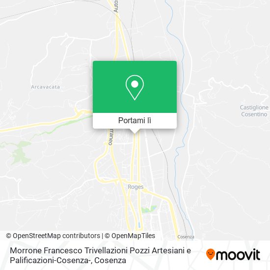 Mappa Morrone Francesco Trivellazioni Pozzi Artesiani e Palificazioni-Cosenza-