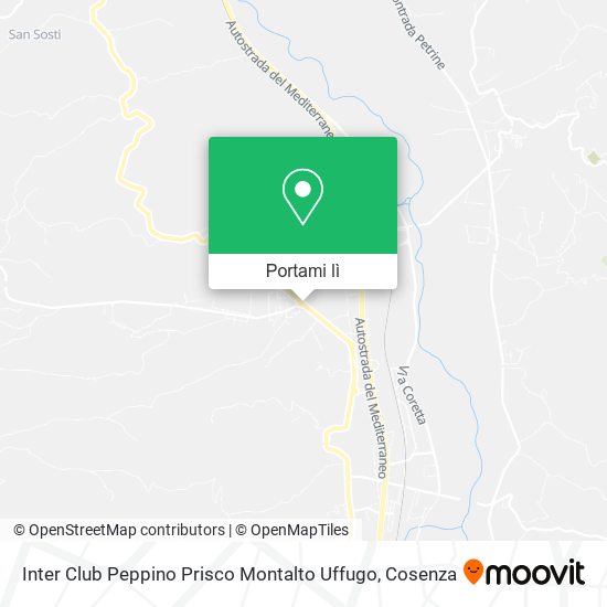 Mappa Inter Club Peppino Prisco Montalto Uffugo
