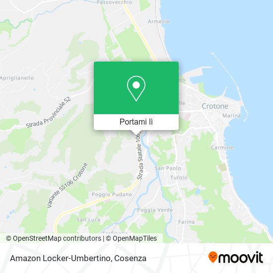 Mappa Amazon Locker-Umbertino