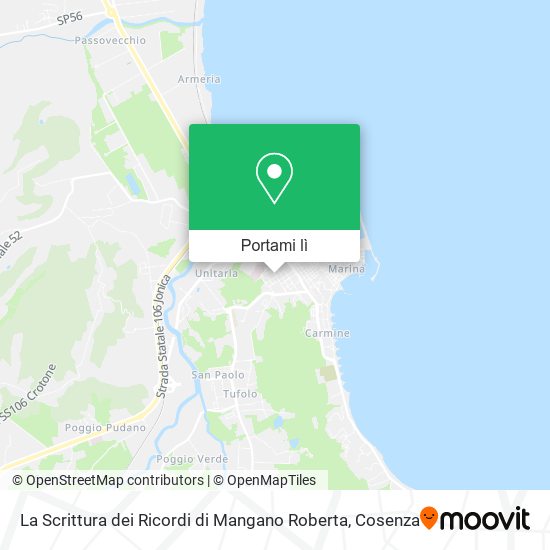Mappa La Scrittura dei Ricordi di Mangano Roberta