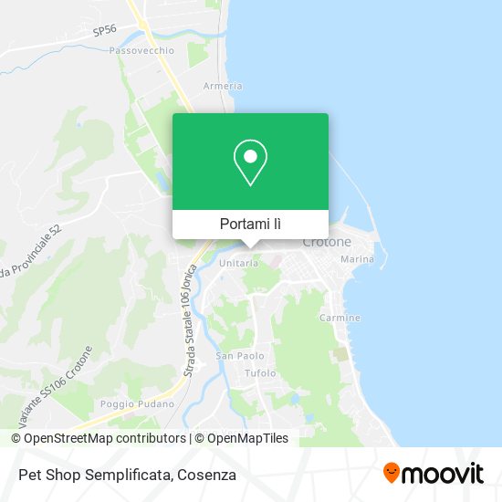 Mappa Pet Shop Semplificata