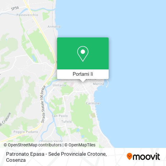 Mappa Patronato Epasa - Sede Provinciale Crotone