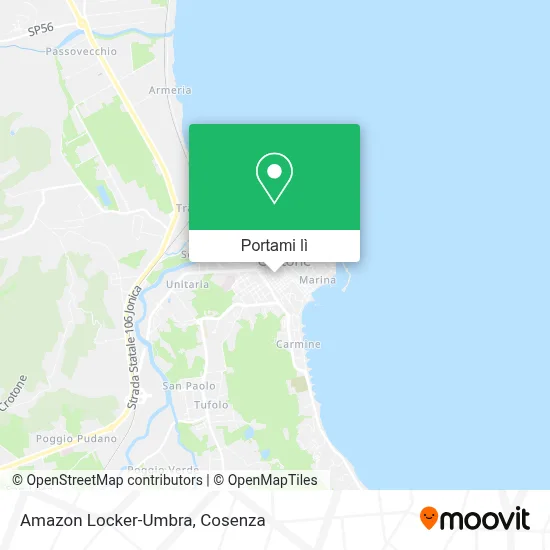 Mappa Amazon Locker-Umbra