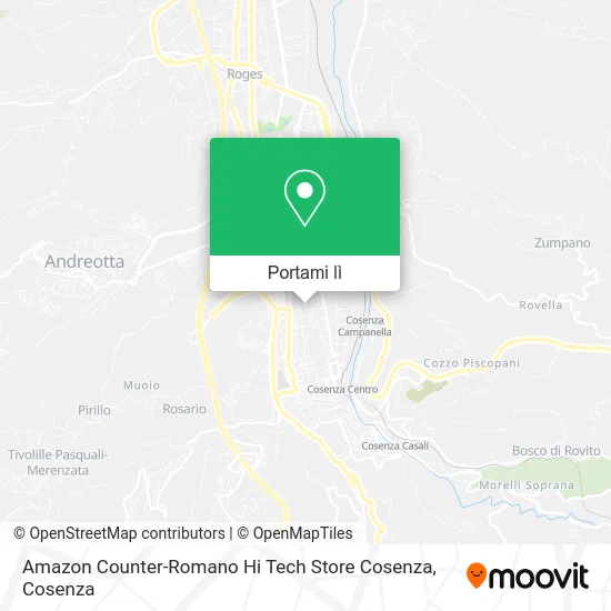 Mappa Amazon Counter-Romano Hi Tech Store Cosenza