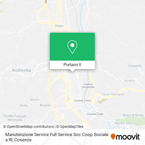 Mappa Manutenzione Service Full Service Soc Coop Sociale a Rl