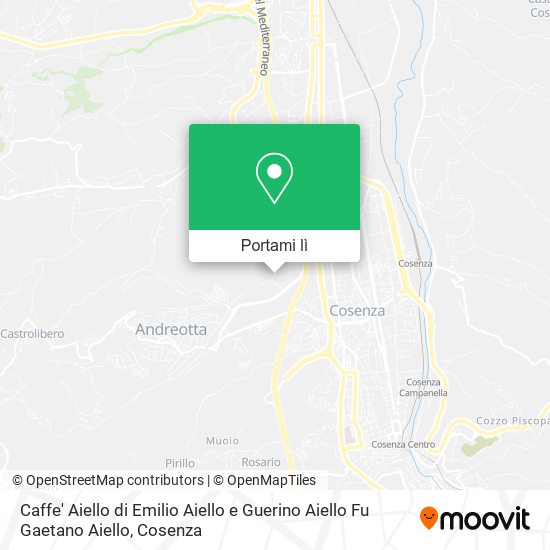 Mappa Caffe' Aiello di Emilio Aiello e Guerino Aiello Fu Gaetano Aiello