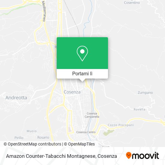 Mappa Amazon Counter-Tabacchi Montagnese