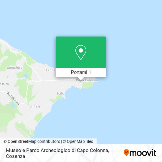 Mappa Museo e Parco Archeologico di Capo Colonna