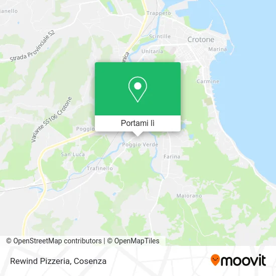 Mappa Rewind Pizzeria