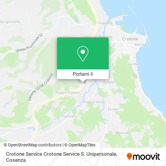 Mappa Crotone Service Crotone Service S. Unipersonale