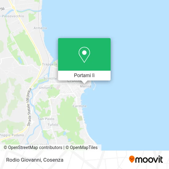 Mappa Rodio Giovanni