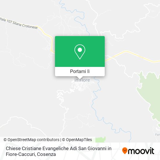 Mappa Chiese Cristiane Evangeliche Adi San Giovanni in Fiore-Caccuri