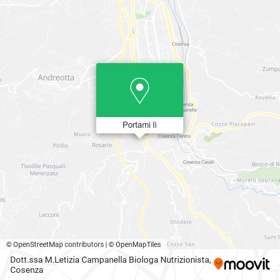 Mappa Dott.ssa M.Letizia Campanella Biologa Nutrizionista