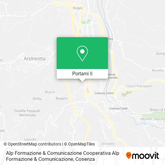 Mappa Alp Formazione & Comunicazione Cooperativa Alp Formazione & Comunicazione