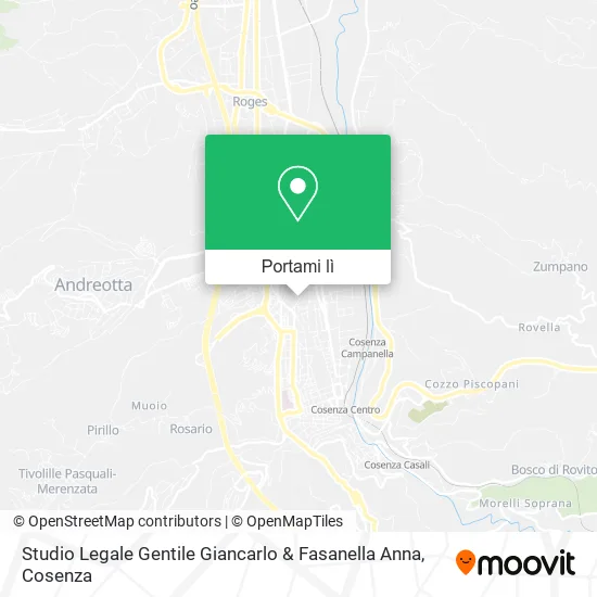 Mappa Studio Legale Gentile Giancarlo & Fasanella Anna