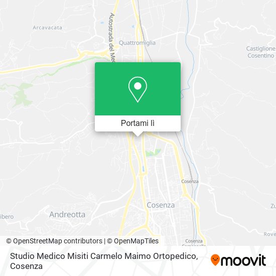 Mappa Studio Medico Misiti Carmelo Maimo Ortopedico