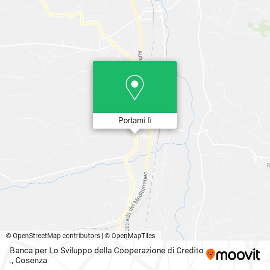 Mappa Banca per Lo Sviluppo della Cooperazione di Credito .