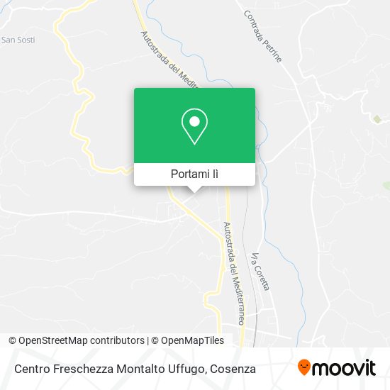Mappa Centro Freschezza Montalto Uffugo