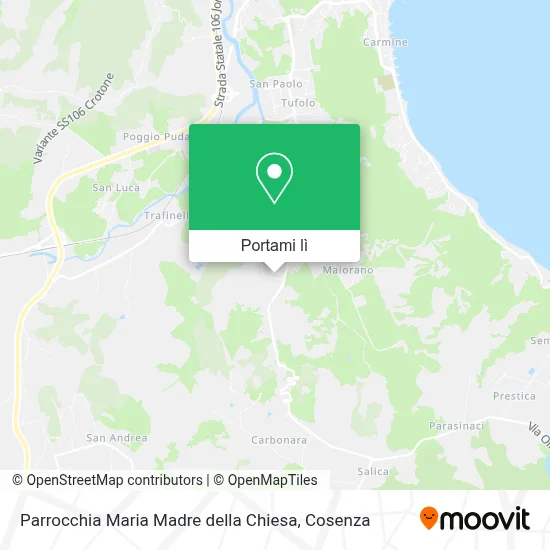 Mappa Parrocchia Maria Madre della Chiesa