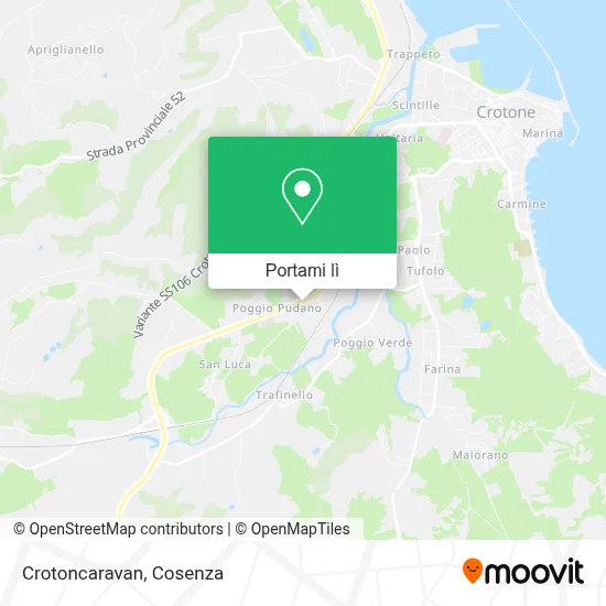 Mappa Crotoncaravan