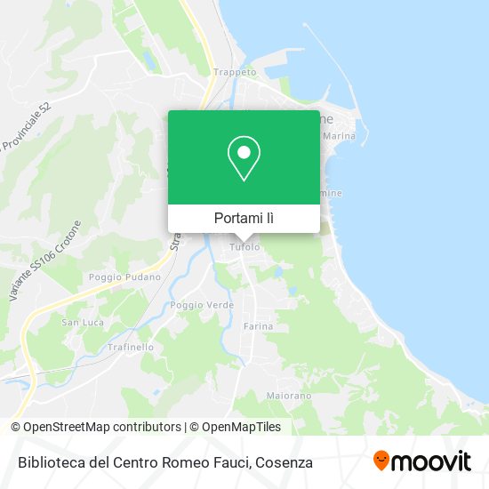 Mappa Biblioteca del Centro Romeo Fauci