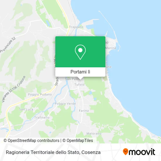 Mappa Ragioneria Territoriale dello Stato