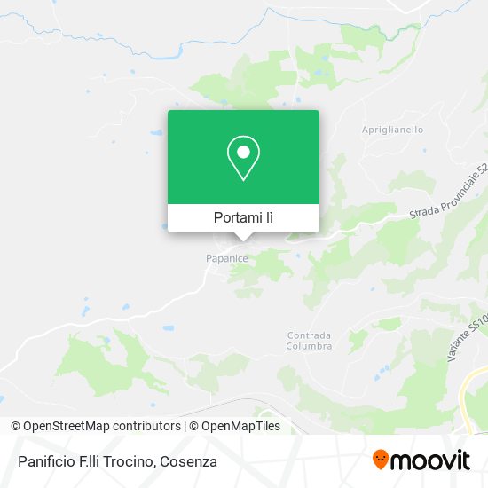 Mappa Panificio F.lli Trocino