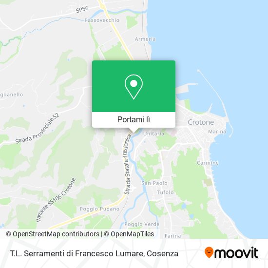 Mappa T.L. Serramenti di Francesco Lumare