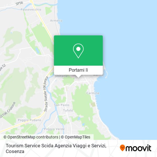 Mappa Tourism Service Scida Agenzia Viaggi e Servizi