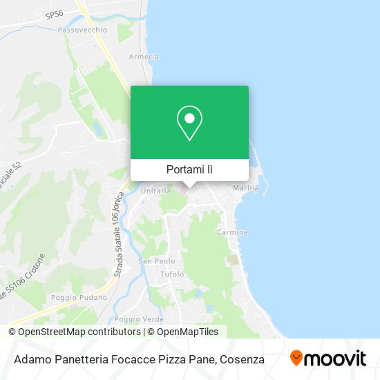 Mappa Adamo Panetteria Focacce Pizza Pane