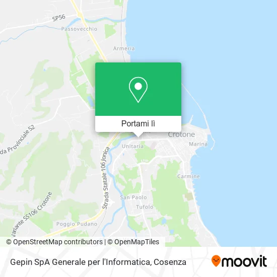 Mappa Gepin SpA Generale per l'Informatica