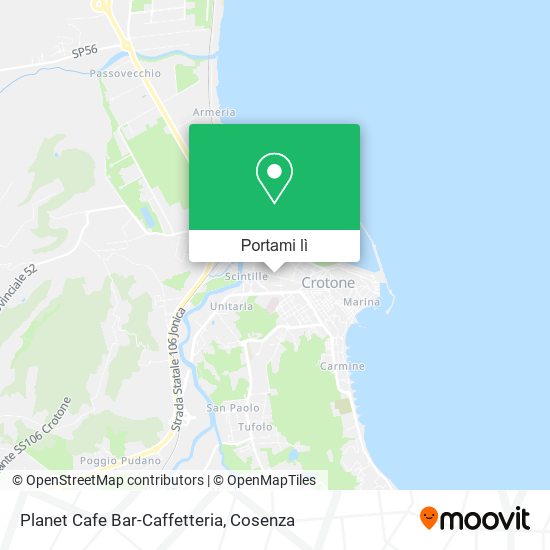 Mappa Planet Cafe Bar-Caffetteria