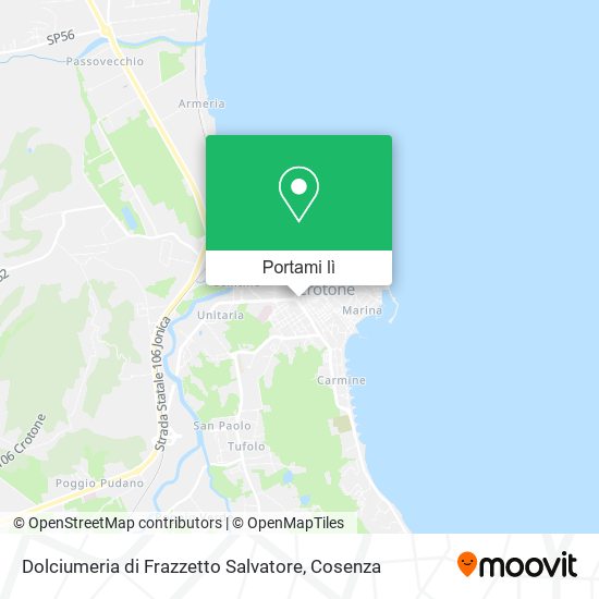 Mappa Dolciumeria di Frazzetto Salvatore