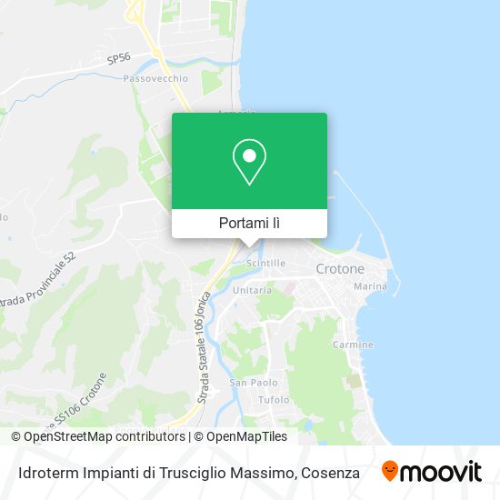 Mappa Idroterm Impianti di Trusciglio Massimo