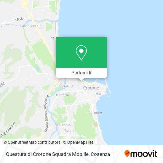 Mappa Questura di Crotone Squadra Mobille