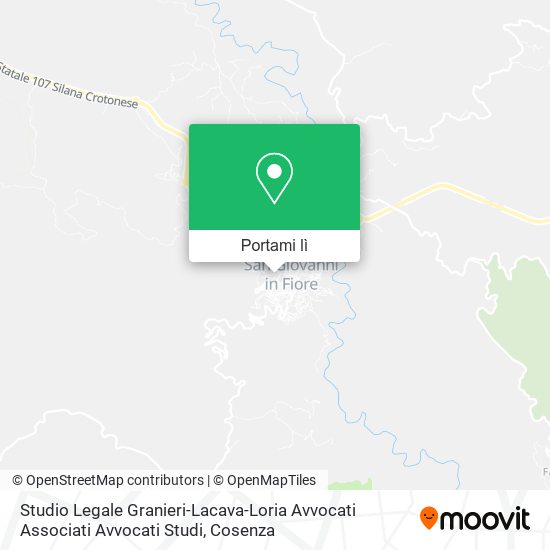 Mappa Studio Legale Granieri-Lacava-Loria Avvocati Associati Avvocati Studi