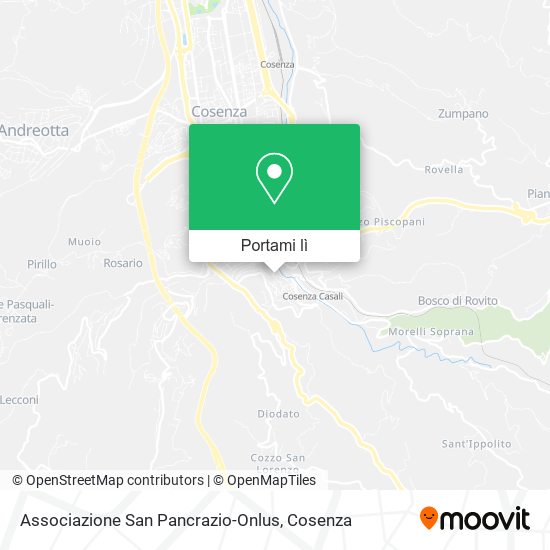 Mappa Associazione San Pancrazio-Onlus