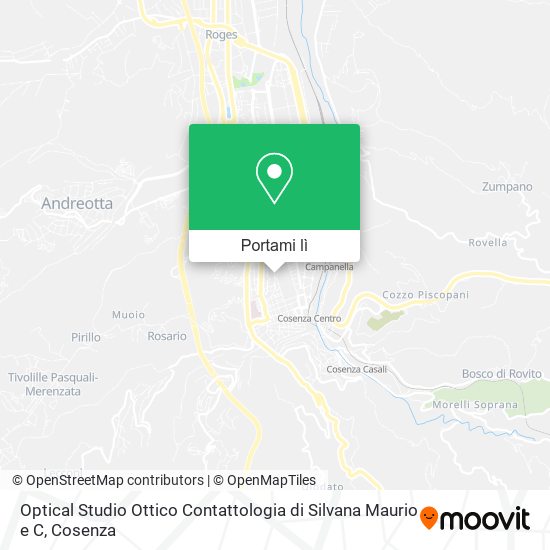 Mappa Optical Studio Ottico Contattologia di Silvana Maurio e C