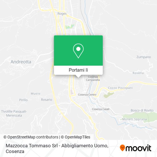 Mappa Mazzocca Tommaso Srl - Abbigliamento Uomo